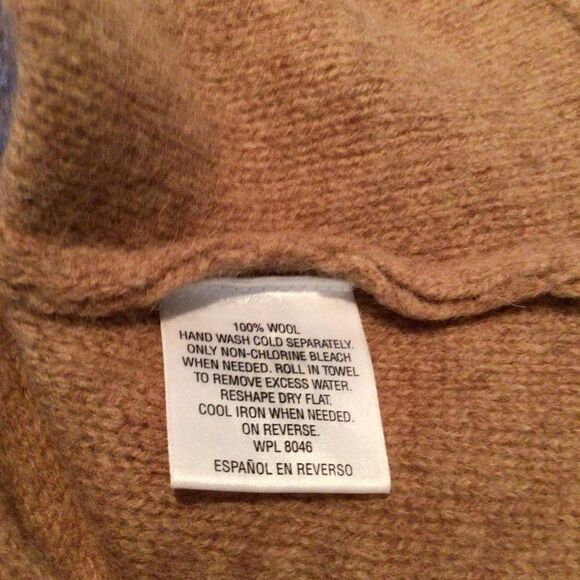 JM Collection Women’s 100% Wool Brown Shrug Poncho Size OX - Picture 8 of 8